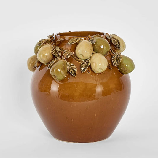 Pear Short Vase Brown & Cream ETA 24/03/2026