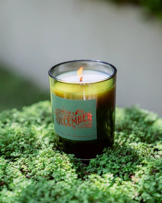 Hunter Candles Christmas DECEMBER Pine Cedar Rosemary Leather