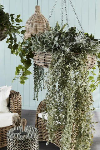 Elda Rattan Hanging Basket Small Natural