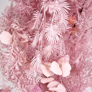 Artificial Flora Flower Table Runner Pink Foliage