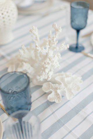 White Flower Coral Resin Sculpture