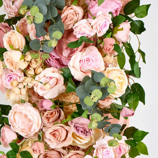 Artificial Flora Flower Table Runner Light Pink