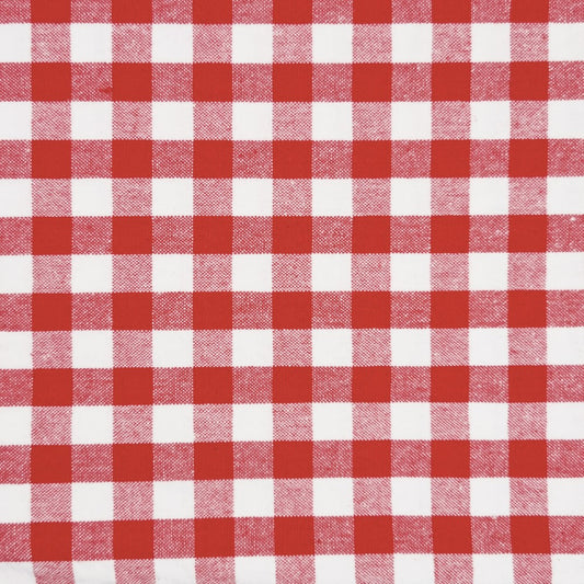 J.Elliot Ginny rectangle Cotton tablecloth dusty red