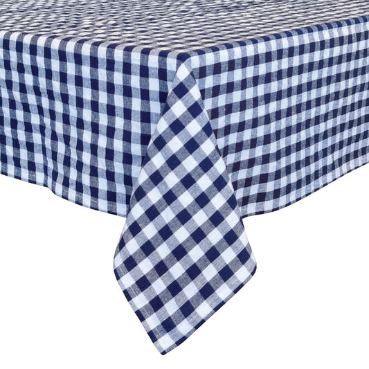 J Elliot Ginny rectangle navy tablecloth