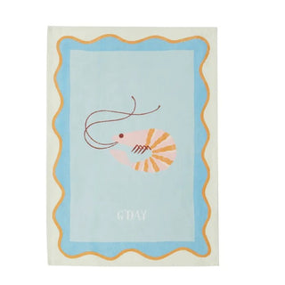 G'day Cotton Tea Towel 50x70cm Blue