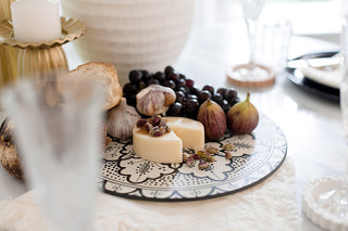 Aleah ceramic cheese board-Black