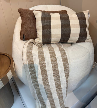 Klein Cotton Cushion Caramel & Ivory 35X50CM