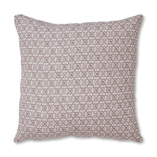Francis Coffee Linen Cushion 55cm x 55cm Feather Filled
