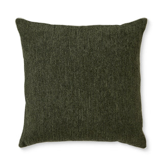 Casey Dark Green Textured Cushion 55cm x 55cm Feather Filled