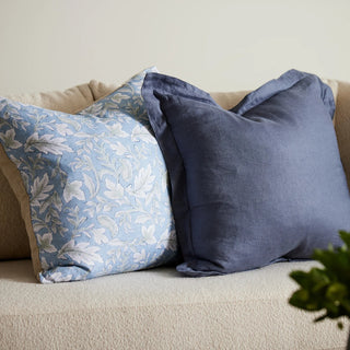 Barkley Light Blue Cushion With Duck Feather Filler 55cm x 55cm