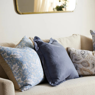 Barkley Light Blue Cushion With Duck Feather Filler 55cm x 55cm