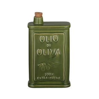 Olio Ceramic Oil Bottle 12x6x22cm Green