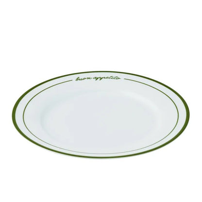 Set of 6 Osteria Ceramic Dinner Plates 27cm Buon Appetito