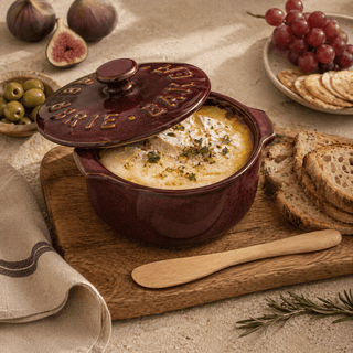 Loire Cer Brie Baker 13.5x16x7.5cm Burgundy