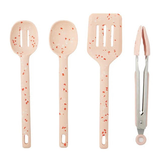 Set/4 Gem Silicone Kitchen Utensil Tool Set 30cm Nude