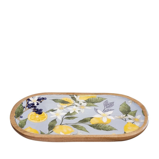 J.Elliot Lemon oval serving tray sky