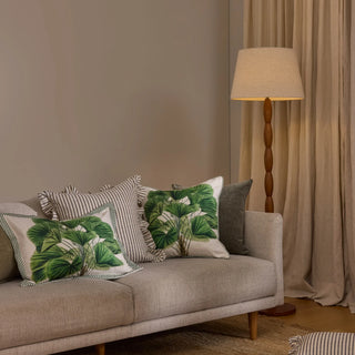 Bahama Green Linen Blend Cushion 40x60cm