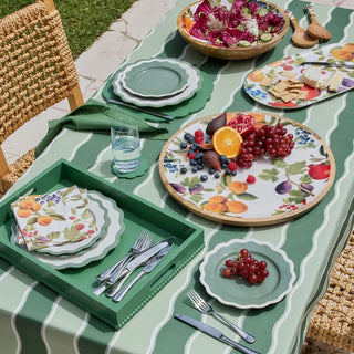 Kit Wavy Mixed Green Alfresco Tablecloth 140x250cm