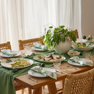 Jetty Spruce Green Cotton Tablecloth 150X230CM