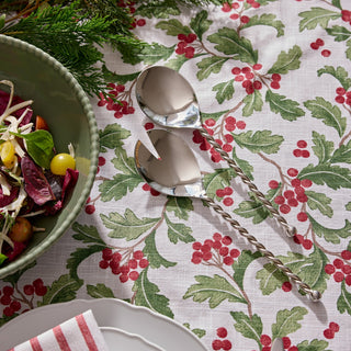 Evergreen Holly & Berry Christmas Tablecloth 150X230CM