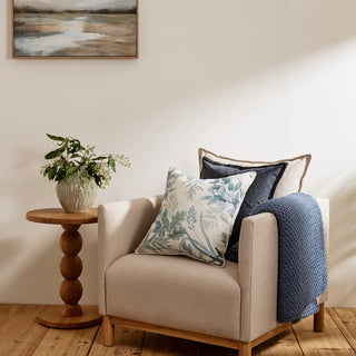 Jarah Blue Knitted Throw 140x 175cm