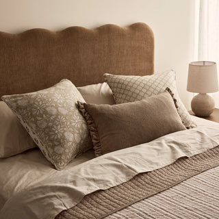 Willa Truffle Frill Cushion 40x60cm