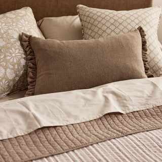 Willa Truffle Frill Cushion 40x60cm