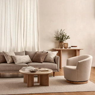 Carlyle Brown Marble Coffee Table 90X37CM