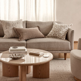 Carlyle Brown Marble Coffee Table 90X37CM