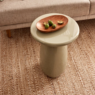 Otto Sage Green Gloss Side Table 37X50CM