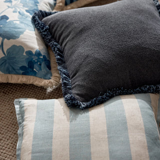 Margot Navy Fringe Cushion 50cm x 50cm