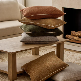 Casey Dark Neutral Melange Cushion 55x55cm