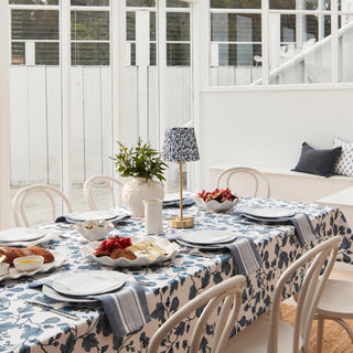 Morgan Cotton Dark Blue Tablecloth 150x230cm