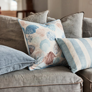 Rockpool Blue Cushion Linen Blend  50cm