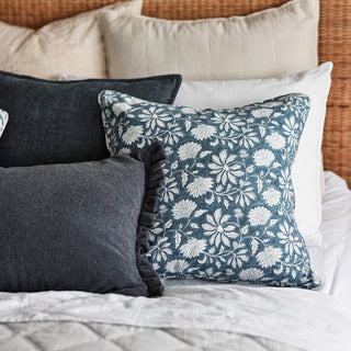Willa Navy Frill Cushion 40x60cm