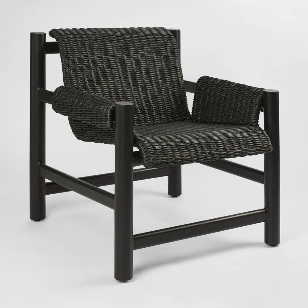 Riven Outdoor Occasional ArmChair Black