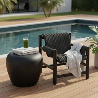 Riven Outdoor Occasional ArmChair Black