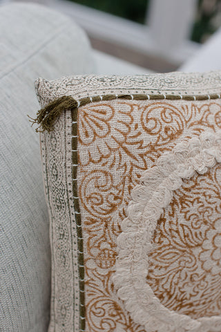 Mandala Embroidered Cushion Multi Colour 45X45CM