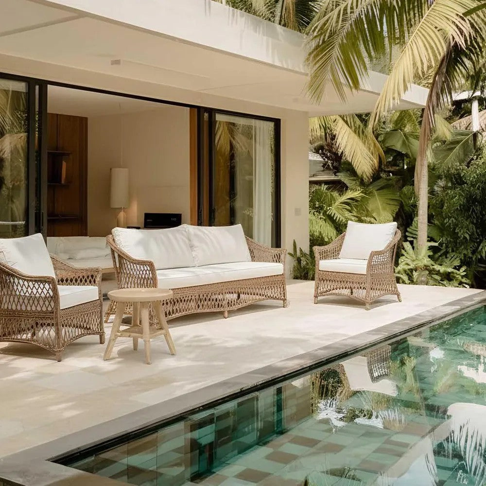 Marco Aluminium Synthetic 3 piece Lounge Set -Outdoor