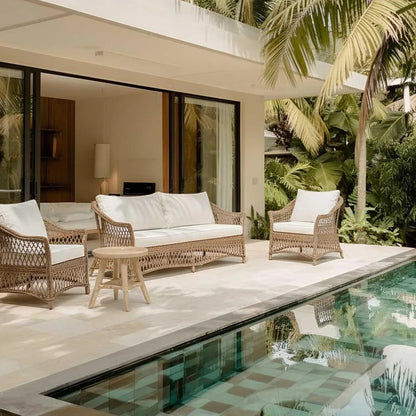 Marco Aluminium Synthetic 3 piece Lounge Set -Outdoor