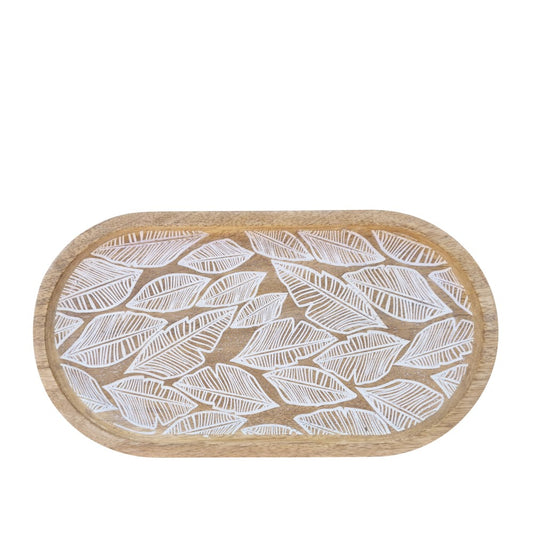 J.Elliot Maya oval serving tray 30x16cm natural