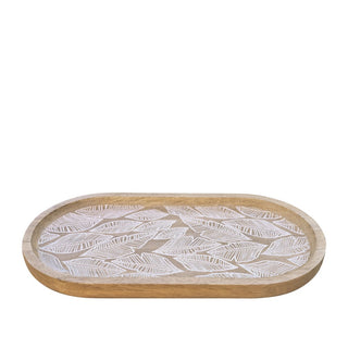 J.Elliot Maya oval serving tray 30x16cm natural
