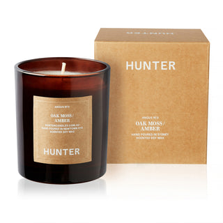 Hunter Candles Scented Candle  Angus / Oak Moss + Amber