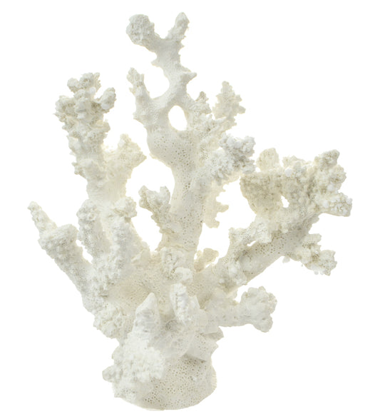 Anemone Coral Resin Sculpture - White