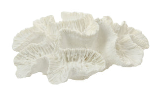 White Flower Coral Resin Sculpture