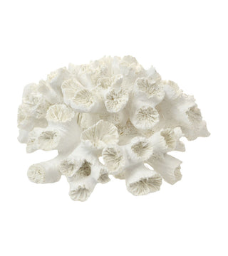 Anemone Coral Resin Sculpture - White