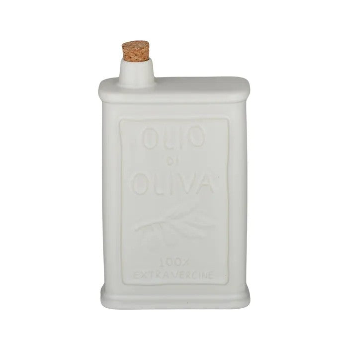 Olio Ceramic Oil Bottle 12x6x22cm Ivory