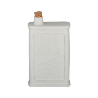 Olio Ceramic Oil Bottle 12x6x22cm Ivory