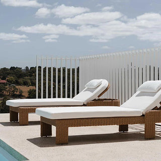 Cassius Outdoor Sunlounge Bed Natural
