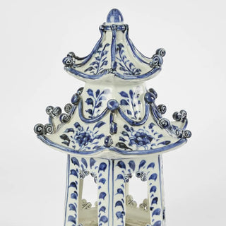 Pagoda Statue Blue and White